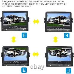 AHD 720P Super Clear 7'' Wired Reverse Rear View Backup Camera System for Truck