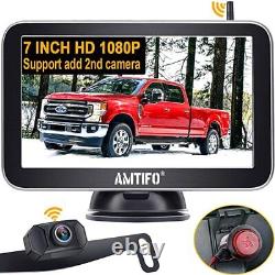 AMTIFO W70 Wireless HD 1080P Rear View Backup Camera System with 7 Monitor