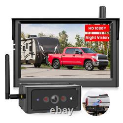 AUTO-VOX Magnetic Wireless Backup Camera 5 Monitor + 1080P Car Rear View System