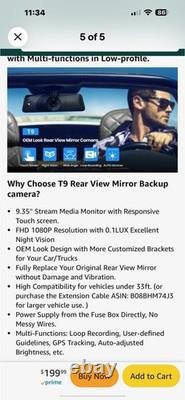 AUTO-VOX T9 OEM Rear View Mirror Backup Camera 9.35'' Full Touch Screen Monitor AUTO-VOX T9 OEM Rear View Mirror Backup Camera 9.35'' Full Touch Screen Monitor