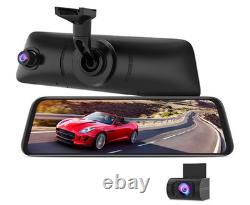AUTO-VOX V5PRO Rear View Mirror 9.35 LCD Screen 1080P Dash Cam + Backup Camera