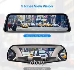 AUTO-VOX V5PRO Rear View Mirror 9.35 LCD Screen 1080P Dash Cam + Backup Camera