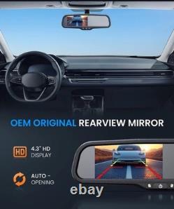 AUTO-VOX Wireless Rear View Backup Mirror Camera 4.3 HD Monitor Parking System