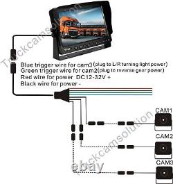 Ahd 720p Rear View Camera Reverse System 9 Tft LCD Monitor + Ir Backup Camera