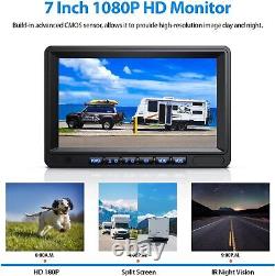 Backup Camera 7 Monitor Wired Rear View Camera HD IR Night Vision Waterproof