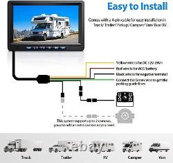 Backup Camera 7 Monitor Wired Rear View Camera HD IR Night Vision Waterproof