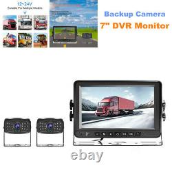 Backup Camera for Truck HD 7 Inch Monitor Kit for RVs Trailers Rear View System