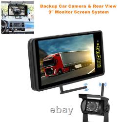 Backup Car Camera & Rear View Mirror 9 Monitor Screen System Parking & Reverse