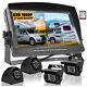 Backup Rear Side View Camera System + 7'' Quad View HD DVR Record Monitor for RV