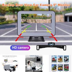 Backup Rear View Car Camera 5 Monitor System with Parking & Reverse Assist Lines