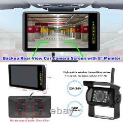 Backup Rear View Car Camera Screen with 9 Monitor System Night Vision Parking