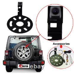 Backup Rear View Spare Tire Mount Camera for Jeep Wrangler 2007-2018+4.3Monitor