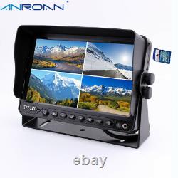 Backup camera and monitor Kit 9 Quad Monitor DVR Recorder Car Side View Camera