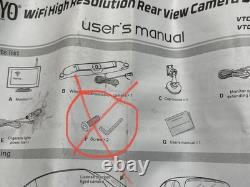 Boyo Vision VTC424R Wifi Rear View Backup Camera System Black camera