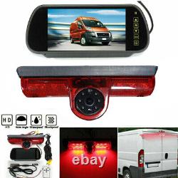 Brake Light Rear View Backup Camera +Mirror Monitor For Nissan NV 1500 2500 3500