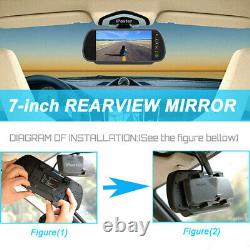 Brake Light Rear View Backup Camera +Mirror Monitor For Nissan NV 1500 2500 3500