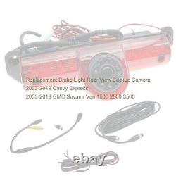 Brake Light Rear View Reverse Backup Camera Compatible with 2003-2019 Chevy E