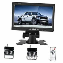 Camecho DC 12V 24V Vehicle Backup Camera System 2 x Rear View Camera Support