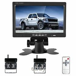 Camecho DC 12V 24V Vehicle Backup Camera System 2 x Rear View Camera Support