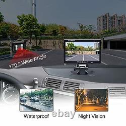 Camecho DC 12V 24V Vehicle Backup Camera System 2 x Rear View Camera Support