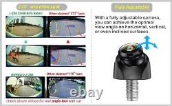 Car Backup Camera, Adjustable Lens, Side/Rear View Camera For RV Trailer Camper