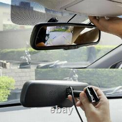 Car Rear View Mirror Monitor 4x Parking Radar Sensor Backup Reversing Camera Kit