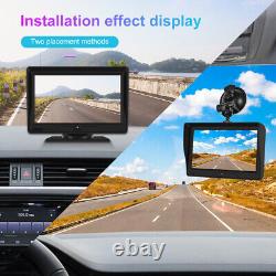 Carplay Backup Camera 7''Monitor Front Rear View Dual Dash Cams Truck RV Bus+32G
