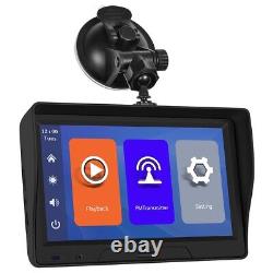 Carplay Backup Camera 7''Monitor Front Rear View Dual Dash Cams Truck RV Bus+32G