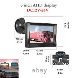 DC12V-24V Digital Display 5 Monitor Auto Rear View Backup Reverse AHD Camera