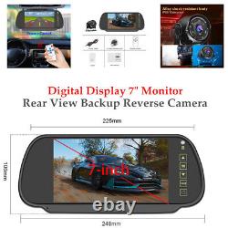 DC12V-24V Digital Display 7Monitor Car Rear View Backup Reverse Camera Durable
