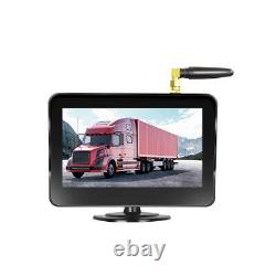 Digital Display 5 Monitor Car RV Truck Rear View Backup Reverse Wireless Camera
