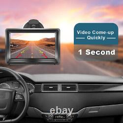 Digital Display 5 Monitor Car Rear View Backup Reverse AHD Waterproof Camera