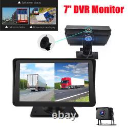 Digital Rear View 7'' HD DVR Split Monitor Backup Camera For Truck RV Caravan