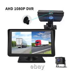 Digital Rear View 7'' HD DVR Split Monitor Backup Camera For Truck RV Caravan