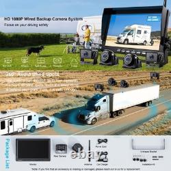 Digital Wireless 1080P IR Backup Camera & 10.1 Monitor DVR For Truck Rear View