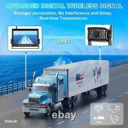 Digital Wireless 1080P IR Backup Camera & 10.1 Monitor DVR For Truck Rear View