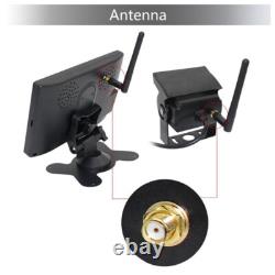 Digital Wireless 7 IPS Monitor 2x IR Rear View Backup Camera for Truck Caravan