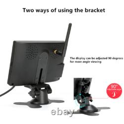 Digital Wireless 7 IPS Monitor 2x IR Rear View Backup Camera for Truck Caravan