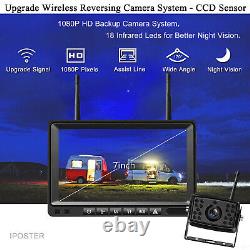 Digital Wireless 7 Monitor+HD Backup Camera 50m Working Range for Truck Caravan