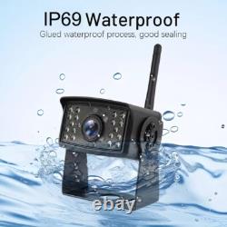 Digital Wireless 7 Split Screen DVR Monitor 4x BSD Rear View Backup Cameras Kit