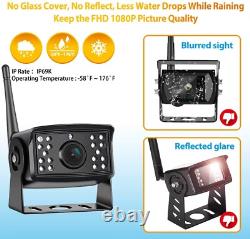 Digital Wireless 7 Split Screen DVR Monitor 4x BSD Rear View Backup Cameras Kit