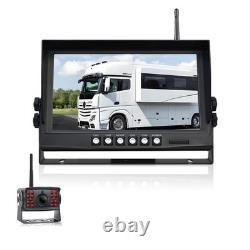 Digital Wireless 9'' IPS Monitor DVR+ 1080P Backup Wireless Camera for Truck RV