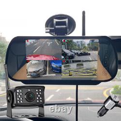 Digital Wireless Backup Camera 7 Monitor Rear View System 12-24V For Trailer RV