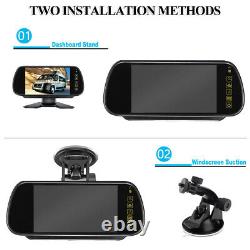 Digital Wireless Backup Camera 7 Monitor Rear View System 12-24V For Trailer RV