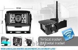 Digital Wireless Backup Camera 7 Monitor Rear View System 12-24V For Truck RV