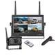 Digital Wireless Rear View Backup Camera 7 Quad DVR Monitor For Truck Caravan