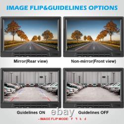 Digital Wireless Rear View Backup Camera 7 Quad DVR Monitor For Truck Caravan