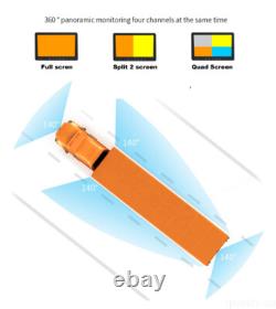 Digital Wireless Rear View Backup Camera 7 Quad DVR Monitor For Truck Caravan