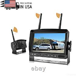 Digital Wireless Rear view Backup Camera HD 7'' Monitor for Truck Camper Trailer