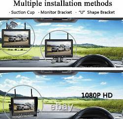 Digital Wireless Rear view Backup Camera HD 7'' Monitor for Truck Camper Trailer